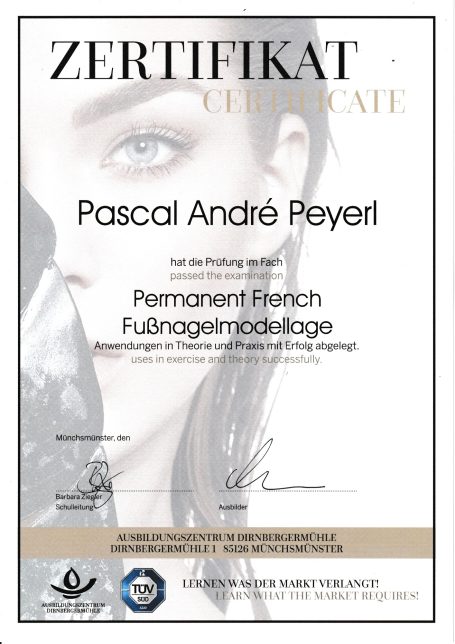 Permanent Frech Fußnagelmodellage 